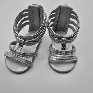 18" American Girl Doll Kanani Party Outfit Silver Gladiator Sandal
